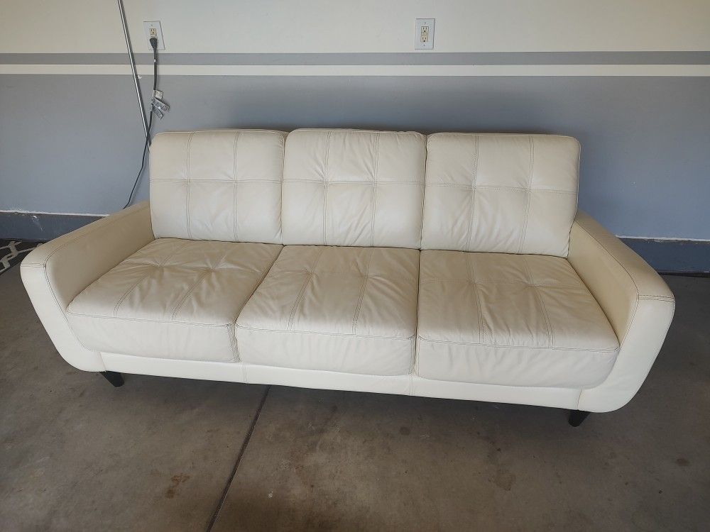 Chateau D'Ax Leather Couch