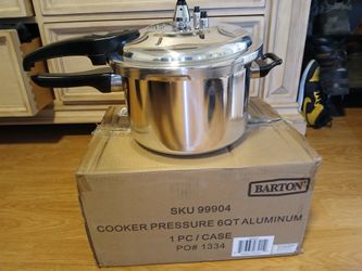 Pressure Cooker 6QT New Aluminium 