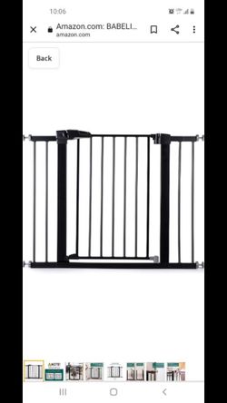Babelio Black Metal Gate 26” To 40”