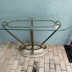 Corner Glass Table 