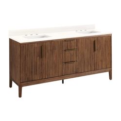 Signature Hardware 72” Bathroom Vanity
