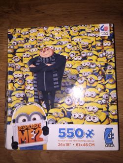 BRAND NEW & SEALED~"DESPICABLE ME 2" 550 PIECE PUZZLE