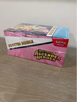 Sealed Pokemon Mega Evolution Ascended Heroes Booster Bundle Display Box