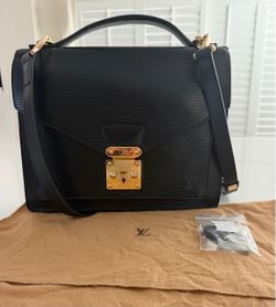 Black leather crossbody