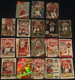 Travis Kelce 18 Card Lot – Kansas City Chiefs – Prizm, Mosaic, Elite & More