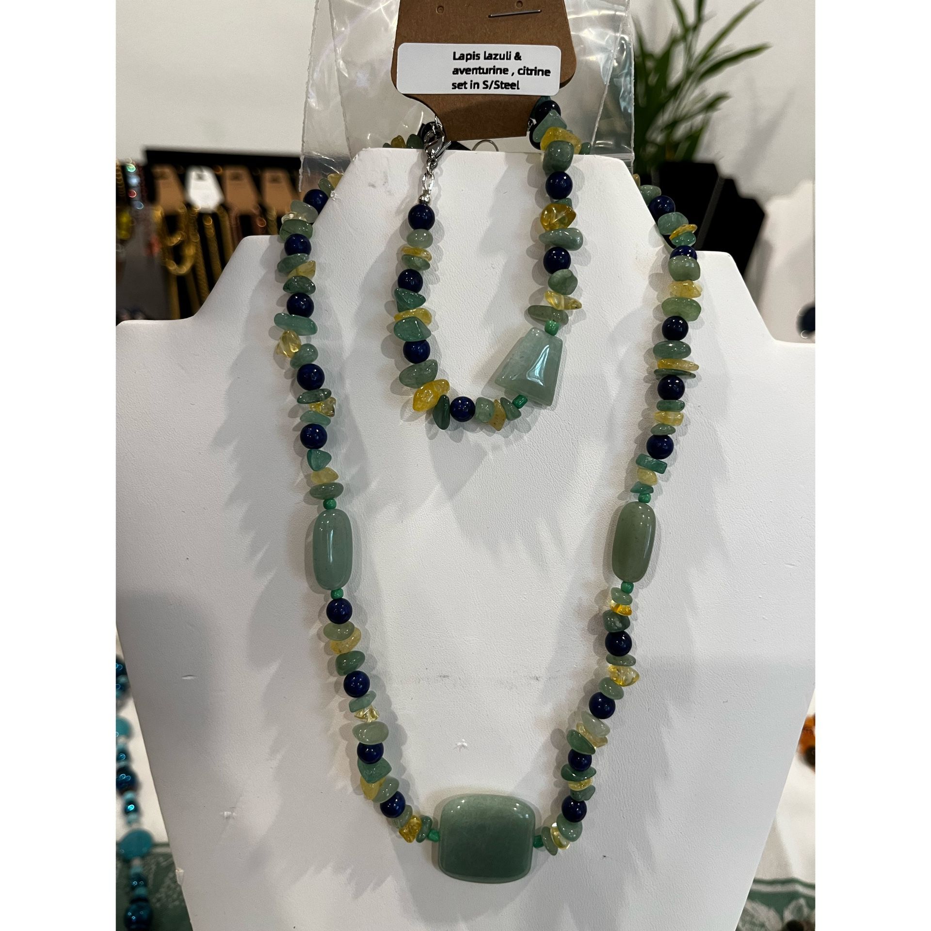 Lapis Lazuli, Aventurine & Citrine Set.