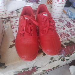 Red Adidas Size 10   