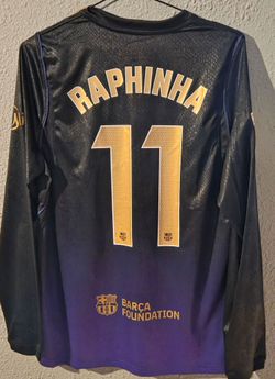 FC Barcelona Raphinha #11 Long Sleeve Jersey