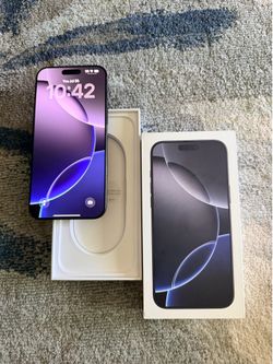 100% Battery iPhone 16 Pro Max 256gb Unlock for all carriers in Palatine like Brand New $800