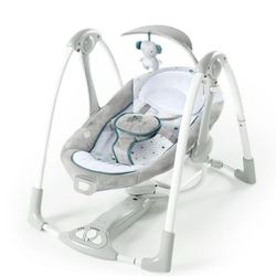 Ingenuity 2-in-1 Portable Battery-Powered Baby Swing & Infant Seat with Vibrations - Nash (Unisex)