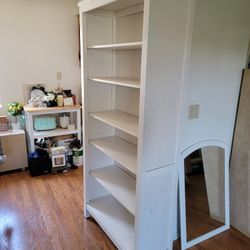 White IKEA Hemnes Bookcase