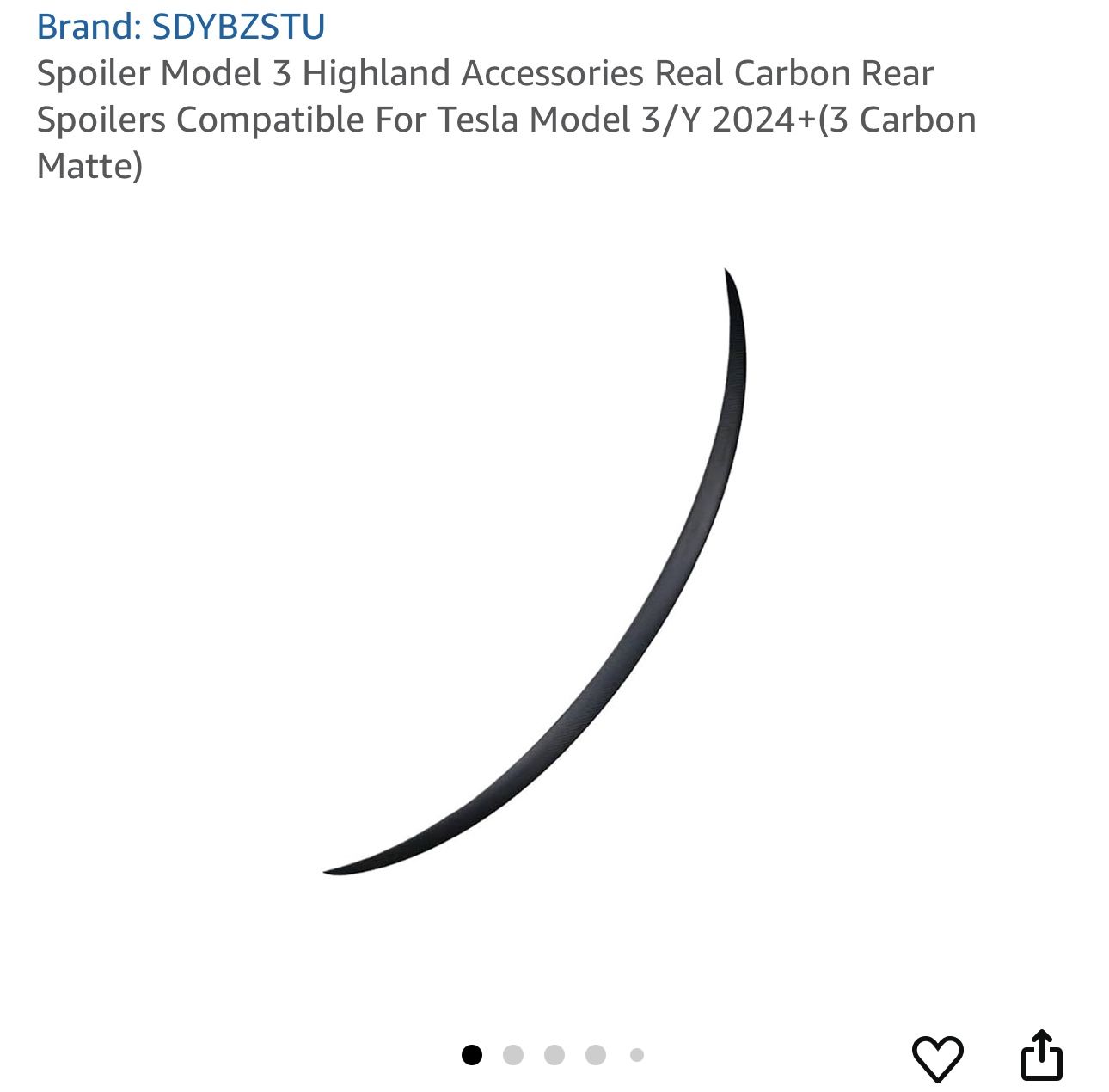 2024 Tesla spoiler