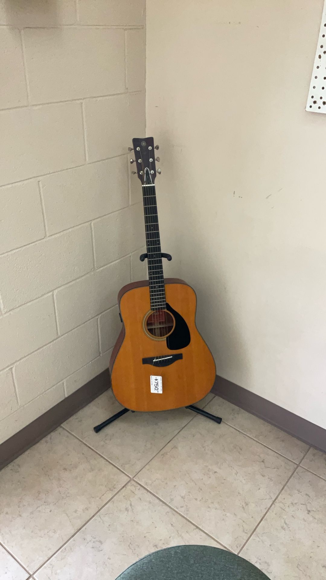 YAMAHA FGX3 RED LABEL ACOUSTIC-ELECTRIC GUITAR.