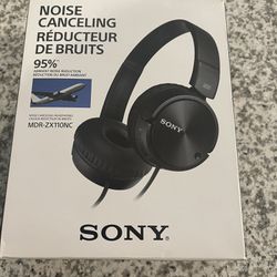 Sony - Noise-Canceling Wired On-Ear Headphones