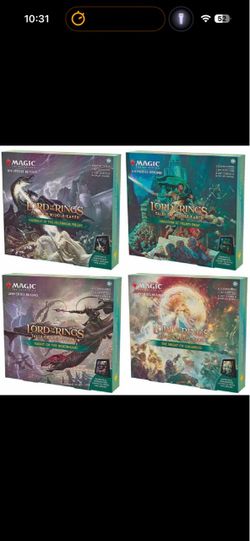 8 UNITS: Magic the Gathering: Lord of the Rings Tales of Middle-earth Scene Boxes (Set-of 4)