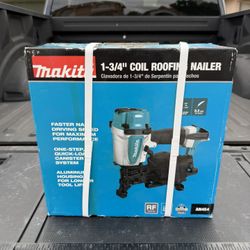 NEW Makita AN454 15° Roofing Coil Nailer (In Box)