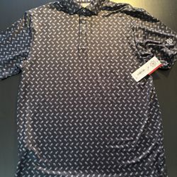 BRAND NEW! BEN HOGAN PINEAPPLE PRINT PERFORMANCE POLO