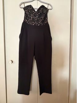 Strapless jumpsuit elegant size 8
