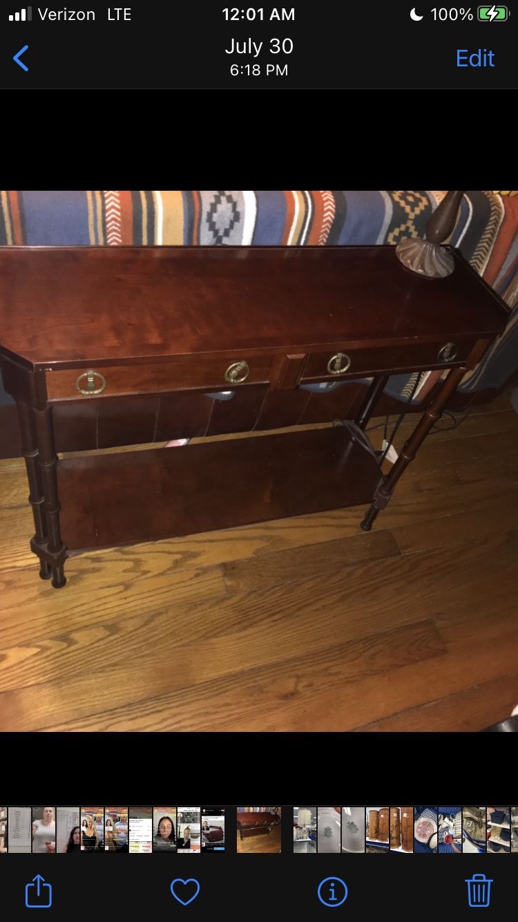 Sofa Console Entry Table