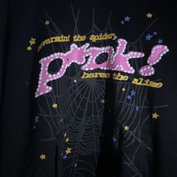 Black Pink Sp5der Hoodie 