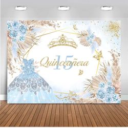 Quinceanera 15th Birthday Backdrop
