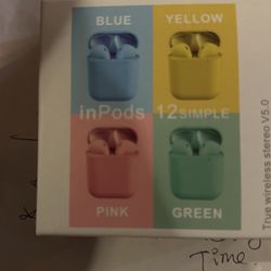 In Pods 12 True Wireless Stereo V5.0 Earbuds In Ears. 