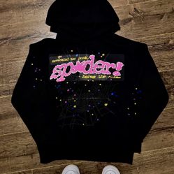 Black Pink Sp5der Hoodie V2