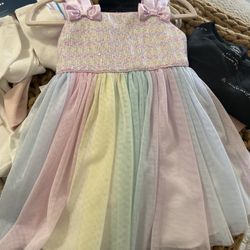 Rainbow Dress 2T