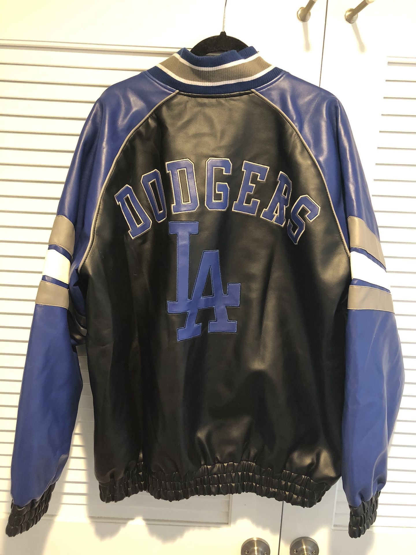 Los Angeles Dodgers Bomber Leather Jacket Size XL