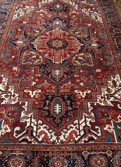 1920 Antique Heriz Rug 9x12