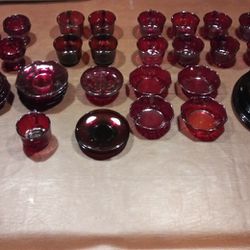 Vintage red Glassware
