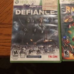 Selling Xbox 360 Games Plants Versus Zombies Garden Warfare, Xbox 360 Rayman Legends , And Xbox 360 Defiance 