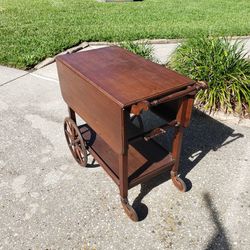 Antique Rolling Tea Cart (or Bar Cart or Dessert Cart)