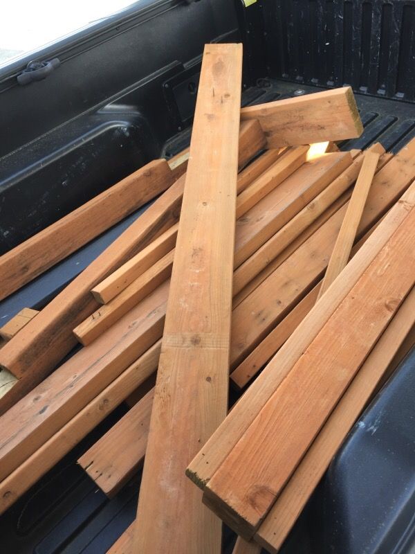 Pressure treated lumber wood