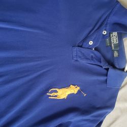 Ralph Lauren Blue Polo Shirt Large 