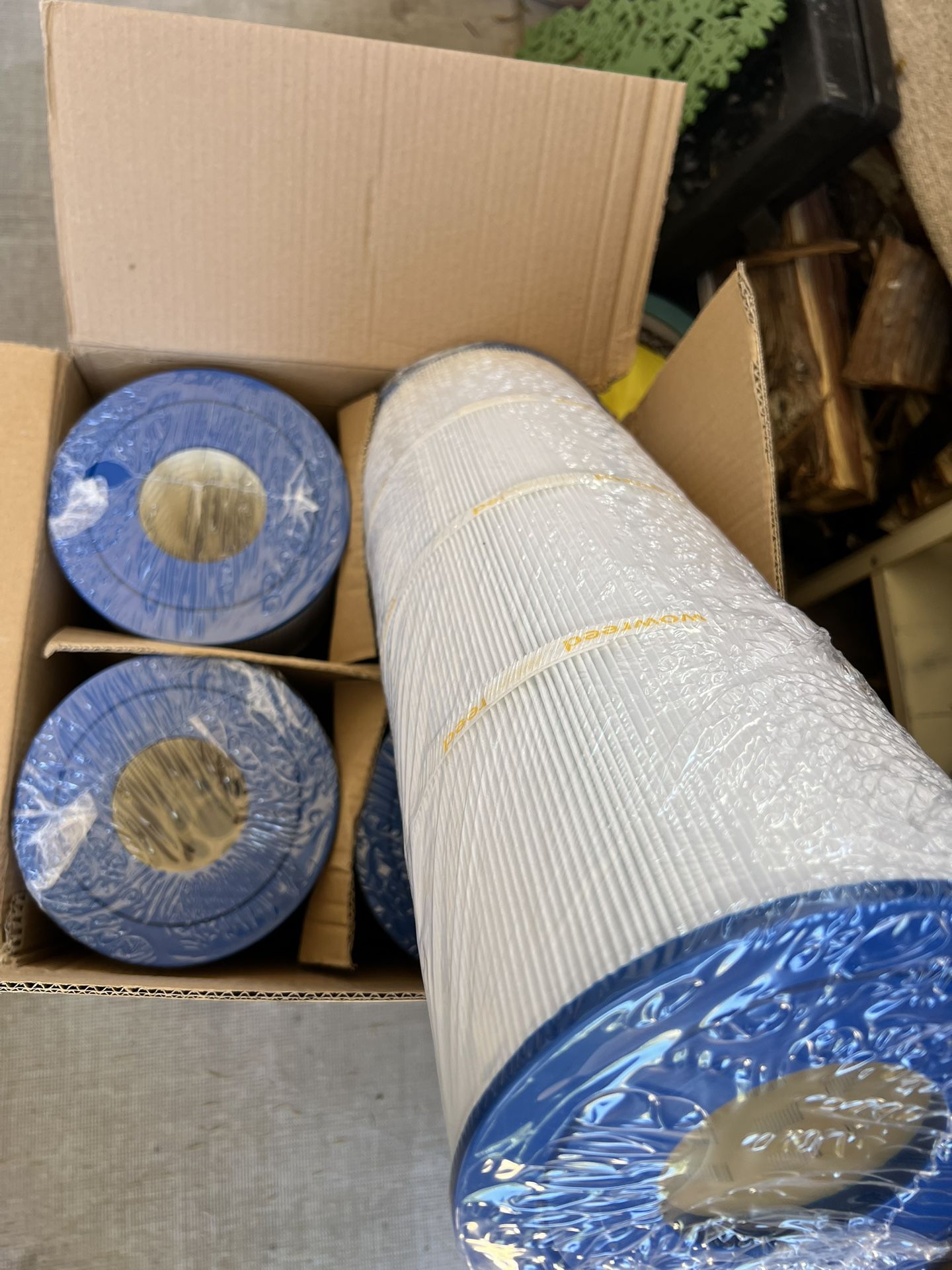 NEW Swimming Pool Filter Cartridges Set Of 4 - Too Tall For Our Tank 19 5/8”x7”x3”