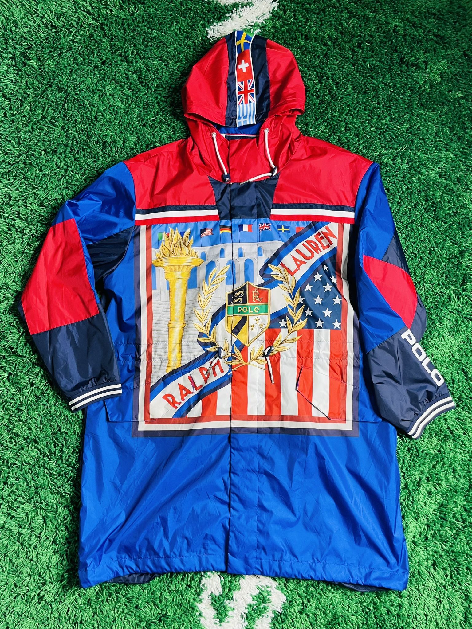 Polo Ralph Lauren Water Repellent RL Olympic Crest Marsh Coat Size Large NWT