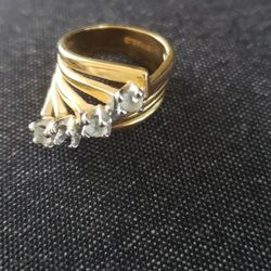 Vintage 18kHGE Ring Women's Small Size