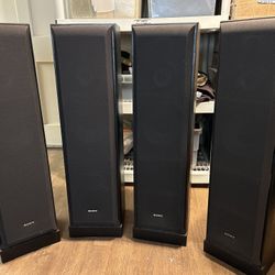 Sony SS-F5000P Floorstanding Tower Speaker Set Of 4 3-Way  Home Theater System