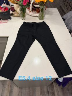 a new day Black Straight-Leg Women's Pants size 12 smoke free barely worn