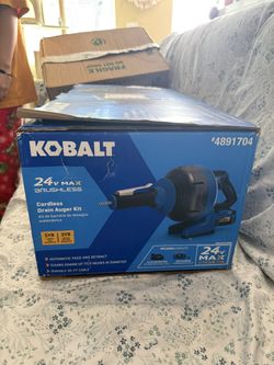 Kobalt 24v Max Brushless Cordless Drain Auger Kit