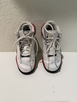 Jordan 13 white red kids sneakers Size 10C