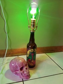 Beer bottle lamp