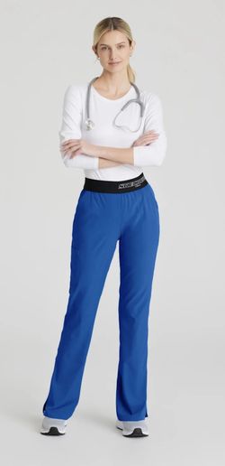  Sketchers By Barco 3-Pocket Mid-Rise Straight Leg Scrub Pant