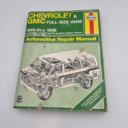 Haynes 24080 (345) Chevrolet GMC Full Size Van 1(contact info removed) V6 & V8 Repair Manual