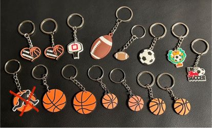 🏀⚽️🏈 Basketball, Soccer, Football Keychains (brand new)