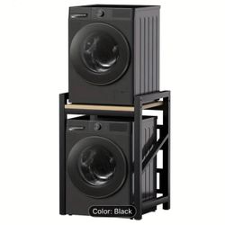 over the portable washer storage shelf