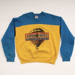 VINTAGE 80S 'SAIL THE SKY' HOT AIR BALLOON SWEATSHIRT