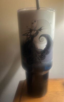 Nightmare Before Christmas Tumbler with Straw