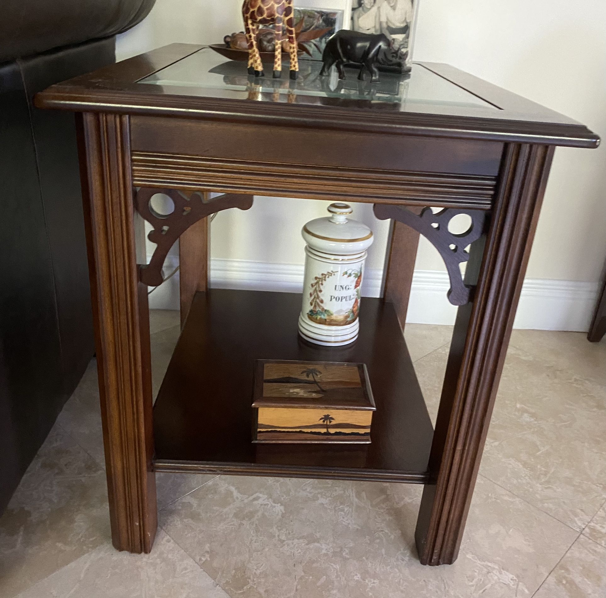 2 Solid Maple Living Room Side tables by LANE Furniture of North Carolina